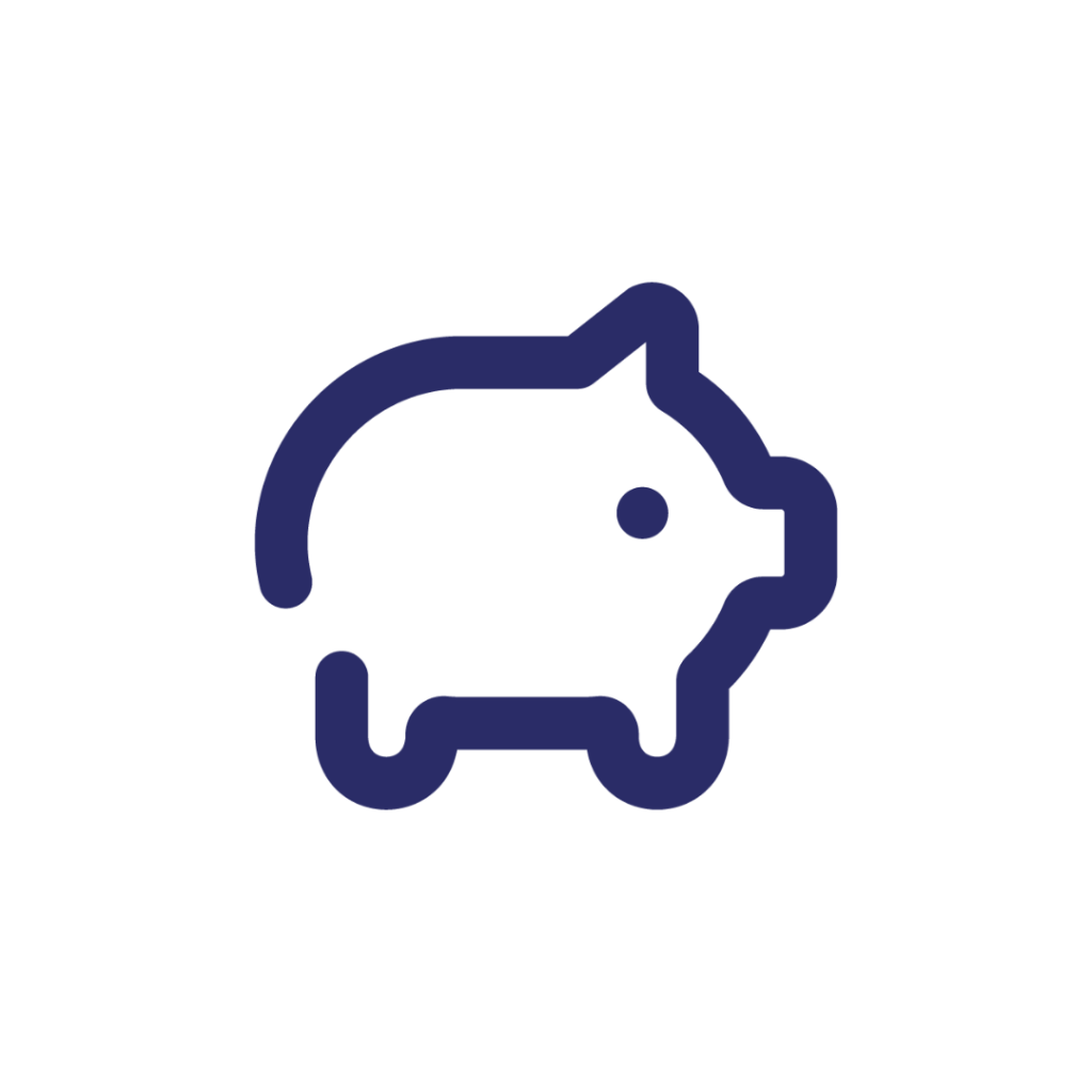 icono de un hucha de ahorro