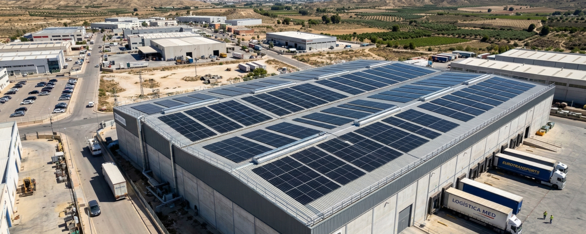 Instalación de autoconsumo fotovoltaico en nave industrial para reducir costes energéticos en empresa