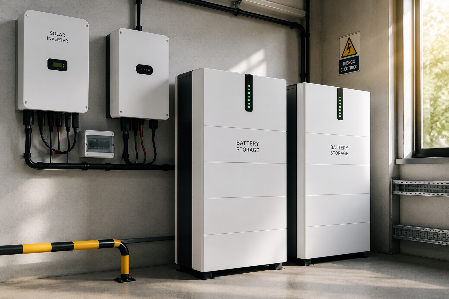Sistema de baterías y almacenamiento energético para una empresa