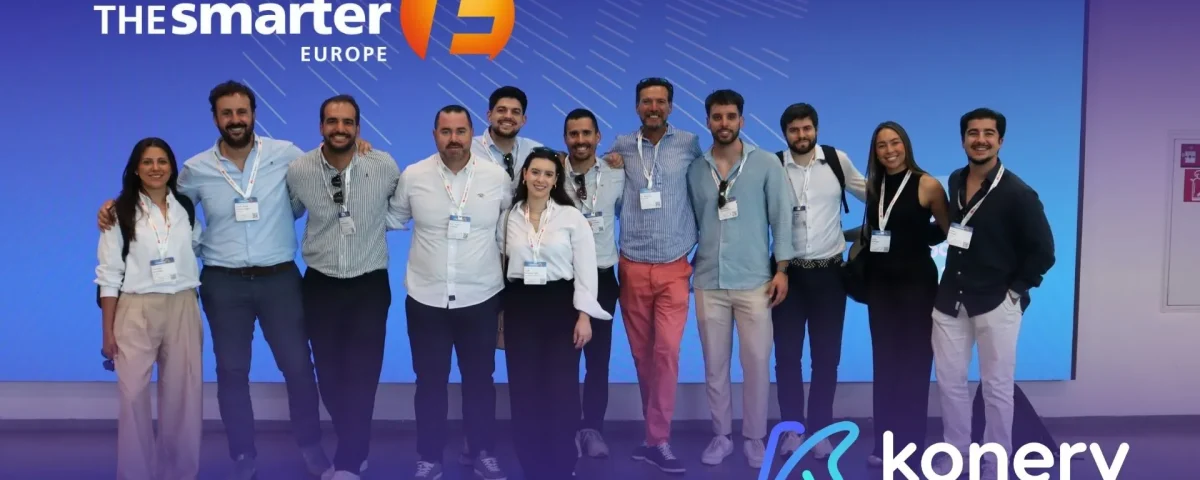 Equipo de Konery en Intersolar Europe 2026 dentro del marco The Smarter E 2026